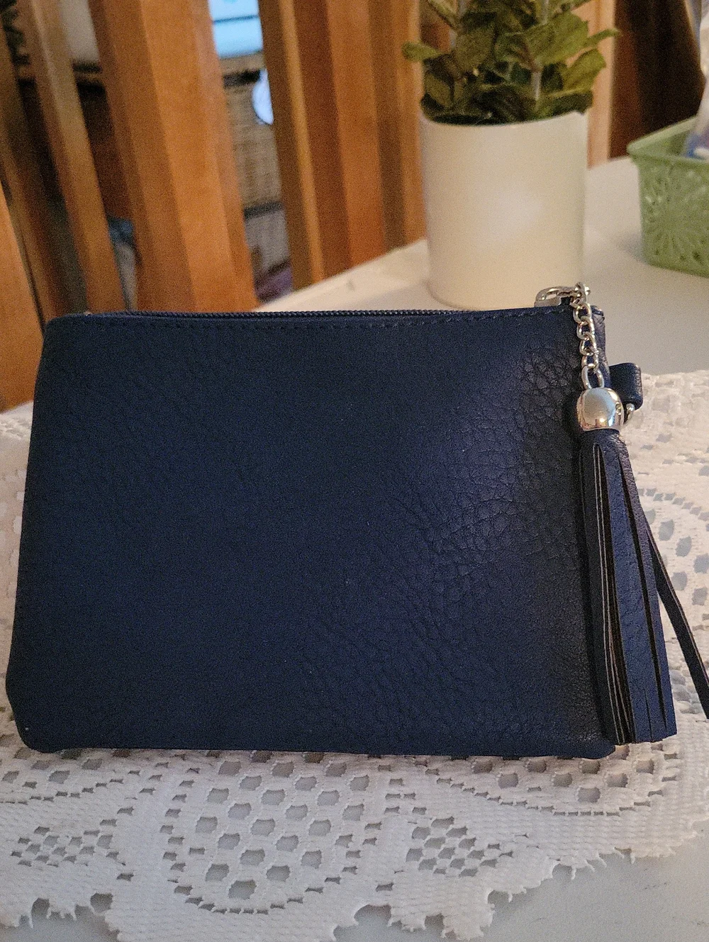 CharmingCharlie~ navy blue clutch
